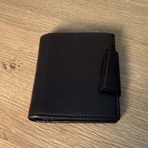 Massimo Dutti Dark Brown Leather Wallet